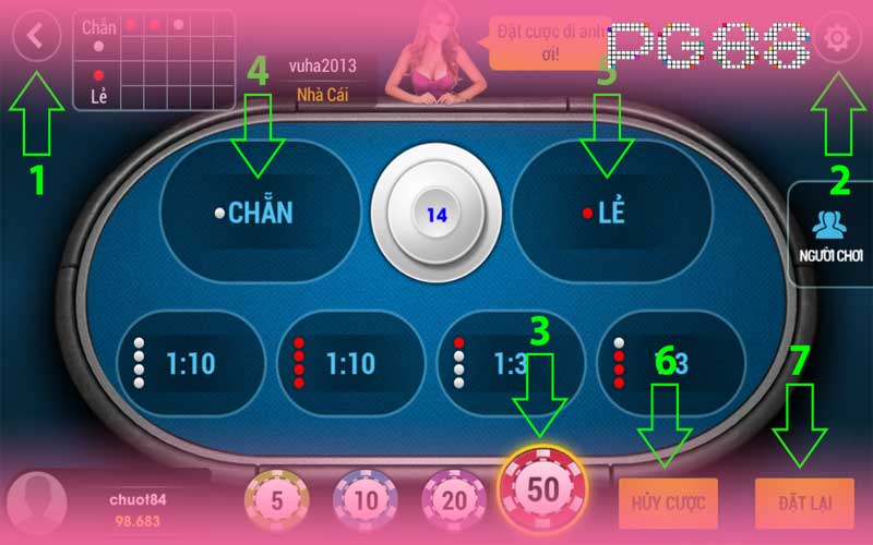 Các loại cược trong game xóc đĩa đổi thưởng