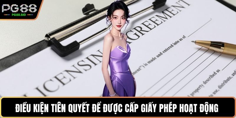 Điều kiện tiên quyết để được cấp giấy phép hoạt động 