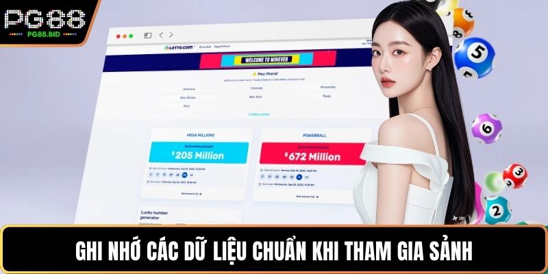 Ghi nhớ các dữ liệu chuẩn khi tham gia sảnh